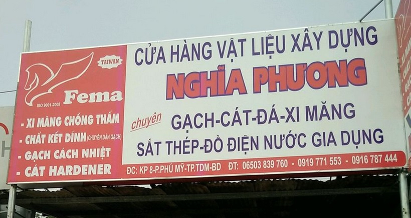 Cửa hàng VLXD Nghĩa Phương