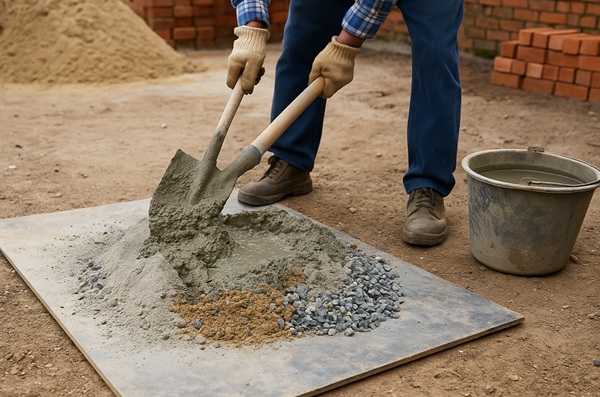 Hướng dẫn trộn xi măng thủ công đúng kỹ thuật cho thợ xây và gia chủ