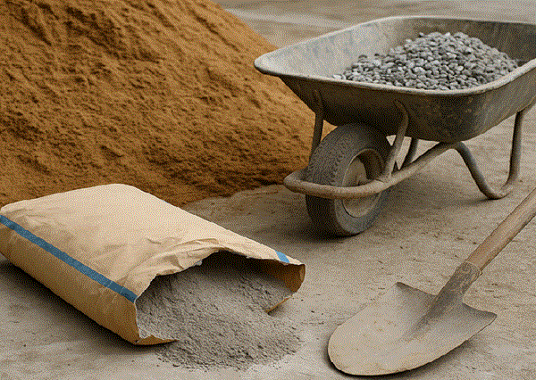 Nguyên tắc chọn vật liệu và chuẩn bị trước khi trộn xi măng xây nhà