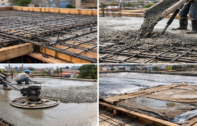 Kiểm so&aacute;t chất lượng b&ecirc; t&ocirc;ng dầm s&agrave;n theo từng giai đoạn thi c&ocirc;ng