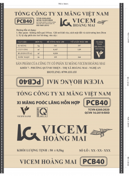 Xi măng bao PCB40