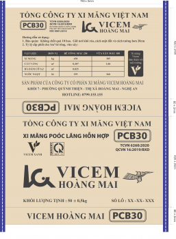 Xi măng bao PCB30