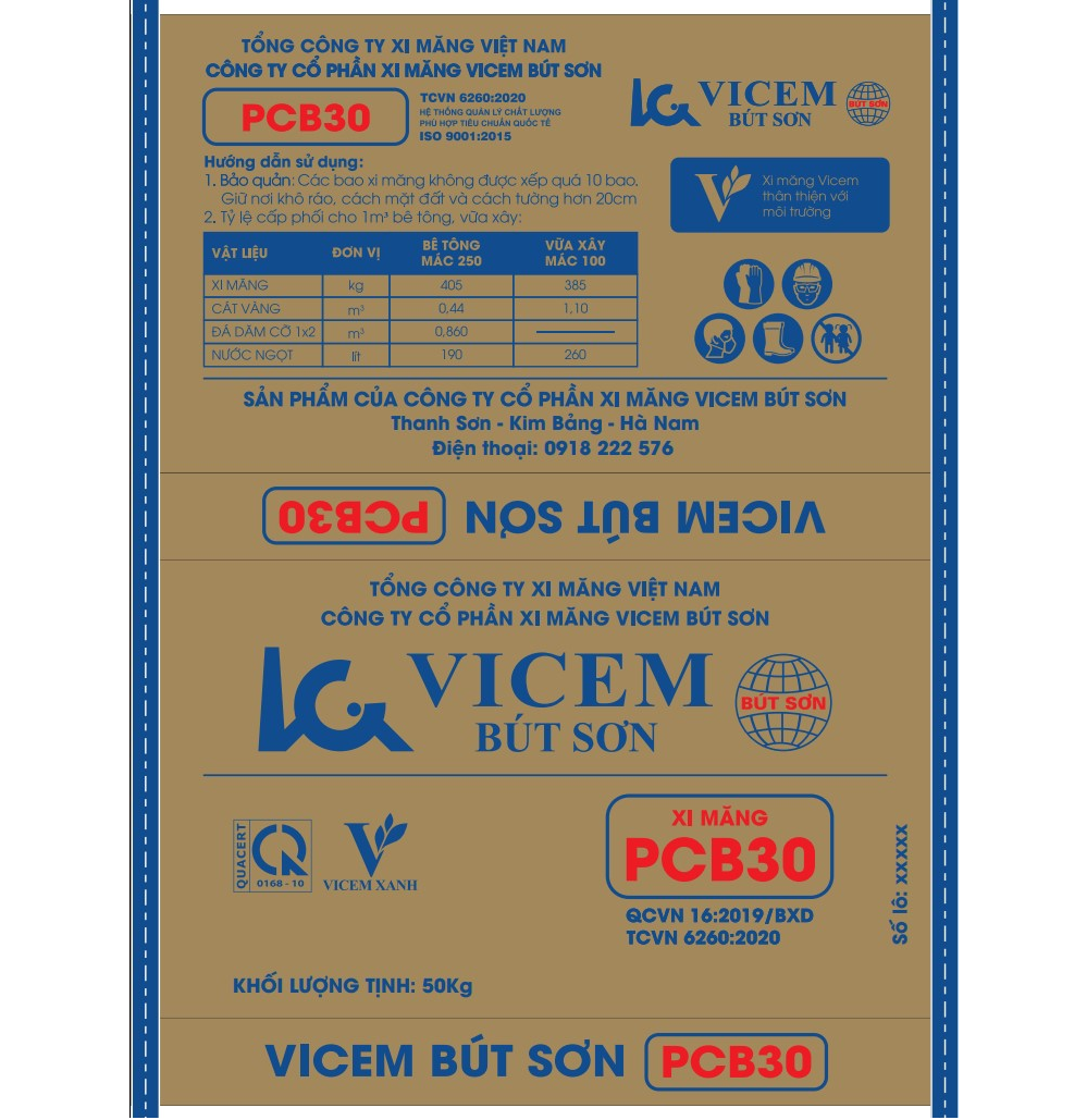 Xi măng bao PCB30