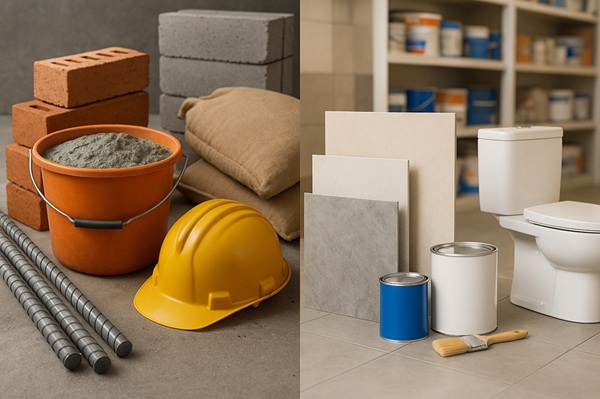 Sức mua vật liệu hoàn thiện tăng, nhóm xây thô chững lại trong mùa cao điểm