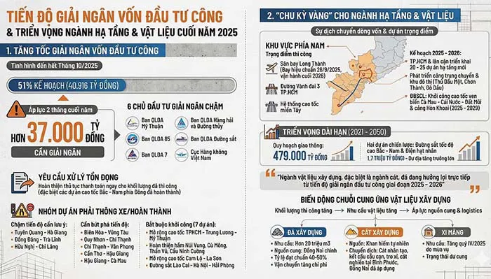 Đầu tư công tăng tốc, nhu cầu vật liệu xây dựng bước vào chu kỳ tăng trưởng