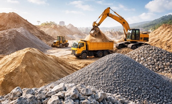 Giá cát, đá tăng mạnh giữa cao điểm thi công, chi phí xây dựng chịu sức ép lớn