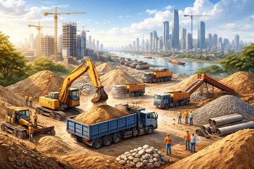 Thiếu hụt vật liệu x&acirc;y dựng tại ph&iacute;a Nam: &Aacute;p lực lớn, giải ph&aacute;p đang được đẩy mạnh