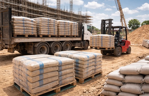 Vận chuyển xi măng theo tiến độ công trình giúp giảm hao hụt và tối ưu chi phí