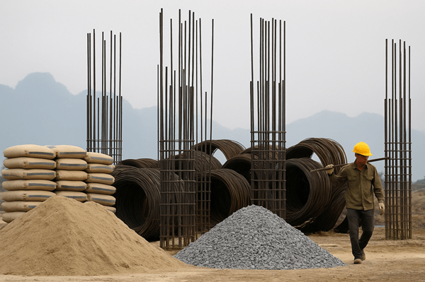 Giá vật liệu xây dựng tại Ninh Bình tăng gây áp lực lớn cho nhà thầu, nhiều dự án buộc điều chỉnh vốn và tiến độ.