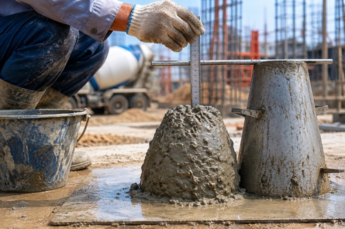 Kiểm tra độ sụt bê tông trong thi công các kết cấu công trình