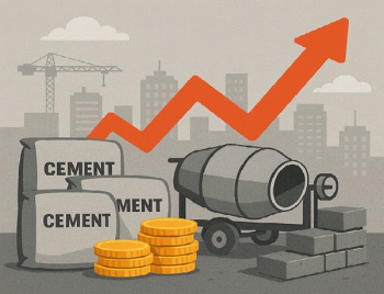 Giá xi măng trong nước đồng loạt tăng 100.000 đồng/tấn
