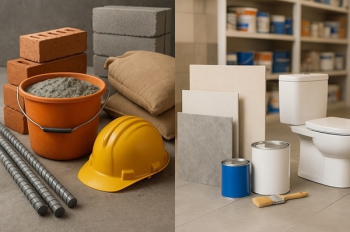 Sức mua vật liệu hoàn thiện tăng, nhóm xây thô chững lại trong mùa cao điểm