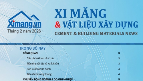 Thị trường xi măng và VLXD tháng 02/2026: Tiêu thụ gián đoạn ngắn hạn, nền tảng vẫn duy trì ổn định