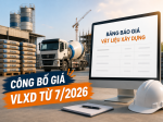 Công bố giá vật liệu xây dựng từ tháng 7/2026: Doanh nghiệp cần lưu ý gì?
