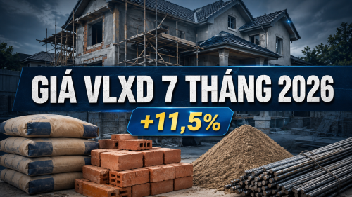 Giá vật liệu xây dựng 7 tháng 2026 vẫn neo cao dù CPI tháng 7 đã giảm