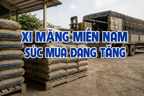 Miền Nam dẫn đầu tiêu thụ xi măng tháng 7 với 3,07 triệu tấn