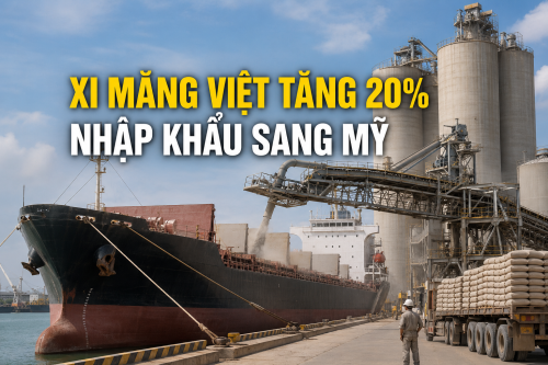 Xuất khẩu xi măng sang Mỹ tăng 20%: Việt Nam bứt phá chiếm gần 26% thị phần