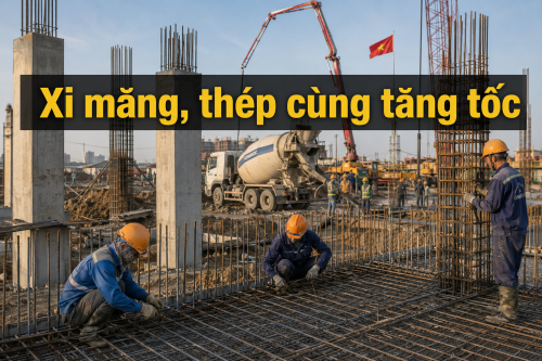 Tiêu thụ xi măng và thép cùng tăng tốc: Sức cầu công trường đang rộng mở?
