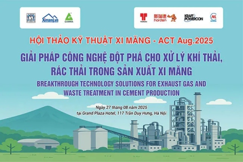 Khai mạc Hội thảo ACT.2025 - Giải pháp công nghệ cho xử lý khí thải, rác thải trong sản xuất xi măng